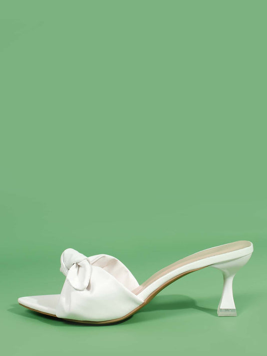 White Pointed Bow